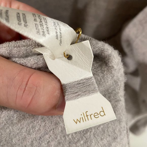 WILFRED MERINO WOOL HEATHER GREY COAT SIZE SMALL - Picture 10 of 11